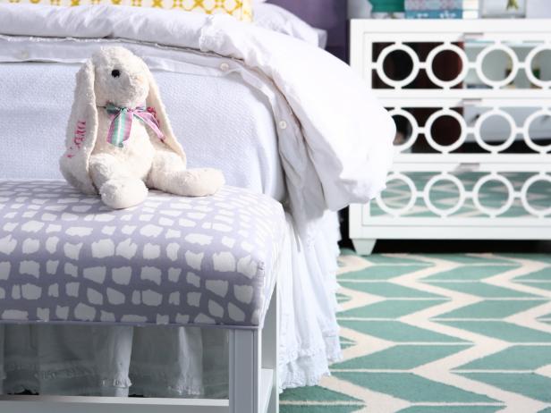 Purple Kids Room Mixed Patterns